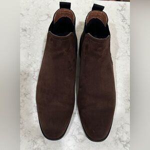 Zara Chelsea Boots Brown Suede